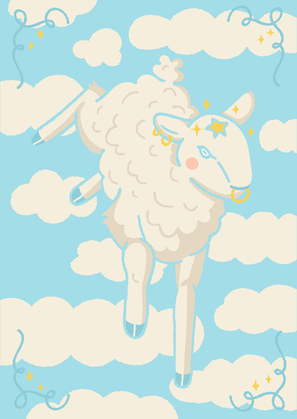 cloud B6 (postcard)