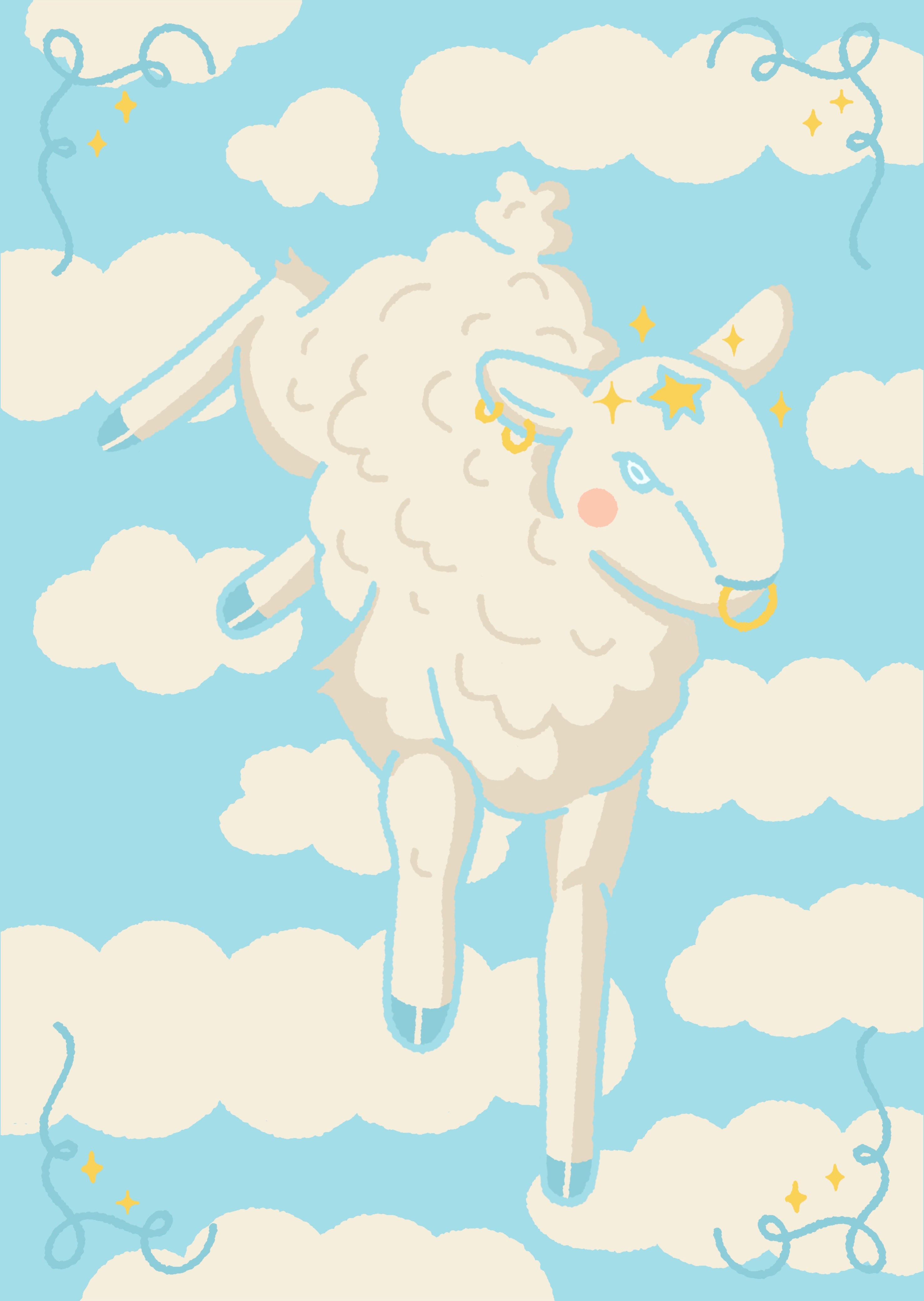 cloud B6 (postcard)