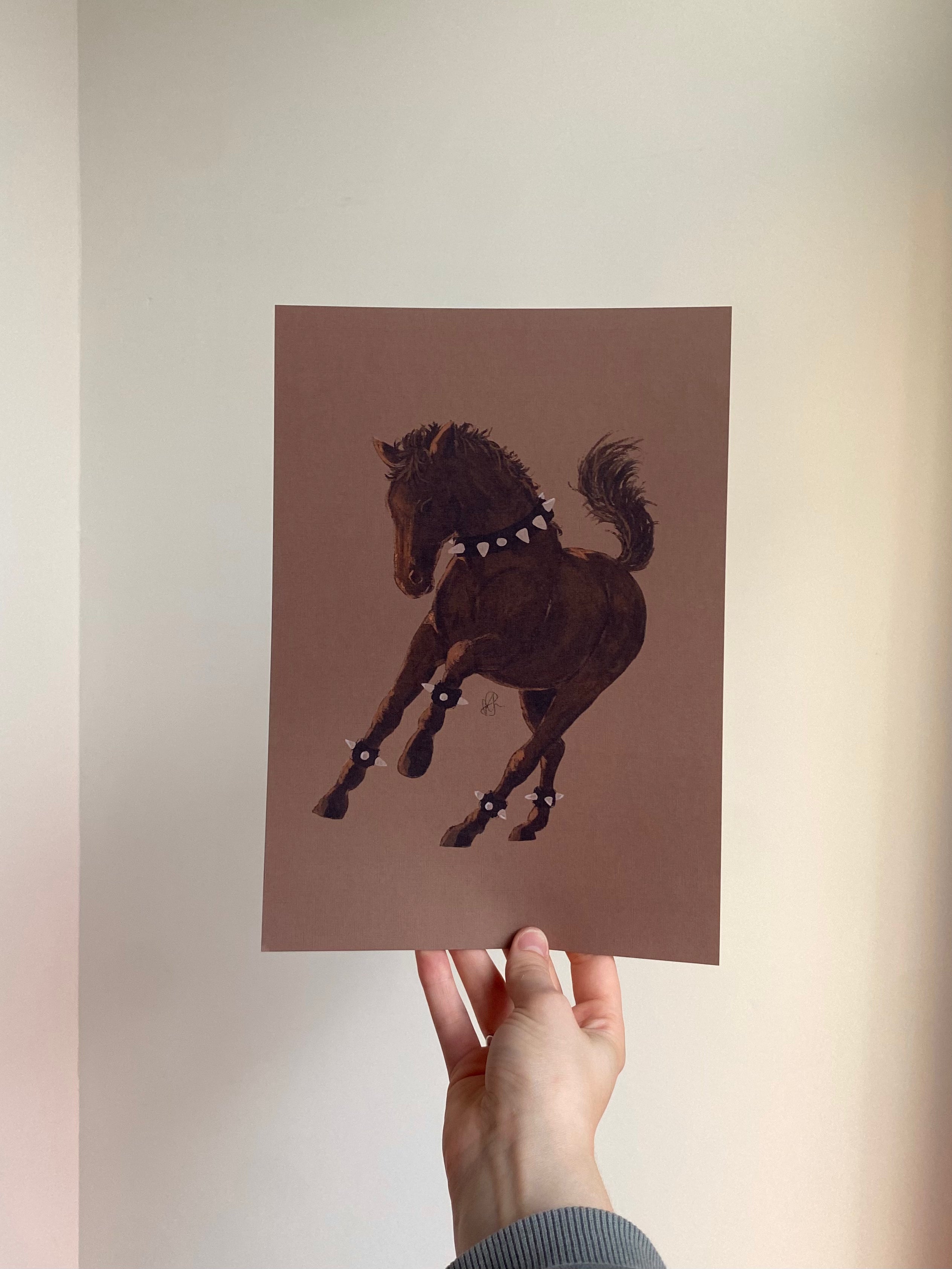 punky horse brown A4